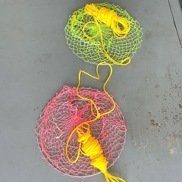 New kids beach sea Crab Drop nets Gold Series Bait Net - Picture 1 of 3